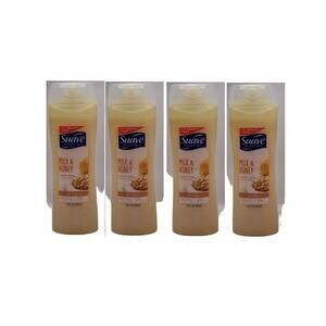 4 Pack Suave Essentials Milk & Honey Moisturizing Body Wash Soap 15oz each